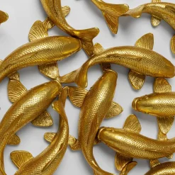 Best Wanddecoratie School Of Koi Gold Ø160cm Wanddecoratie|Kasten