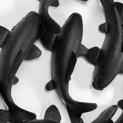 Cheap Wanddecoratie School Of Koi Black Ø160cm Wanddecoratie|Kasten