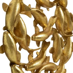 Cheap Wanddecoratie School Of Koi Gold 102cm Tuinmeubelen