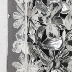 Online Wanddecoratie Silver Flower 100x100cm Wanddecoratie|Kasten