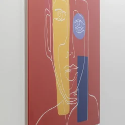 Cheap Wandfoto Art Face Red 100x100cm Kasten|Tuinmeubelen