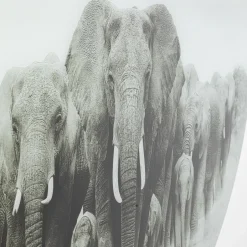 Shop Wandfoto Elephant Walk Ø120cm Kasten|Tuinmeubelen