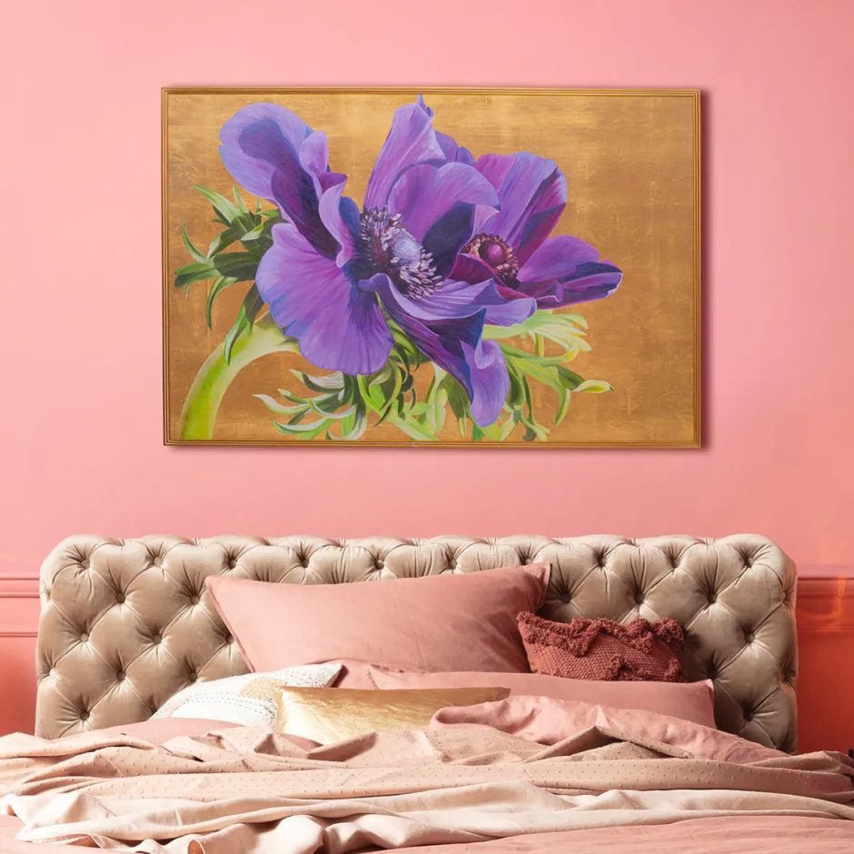 Fashion Wandfoto Foto Violet 150x100cm Wanddecoratie|Kasten