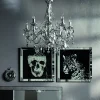 Best Wandfoto Skull 100x100cm Wanddecoratie|Kasten
