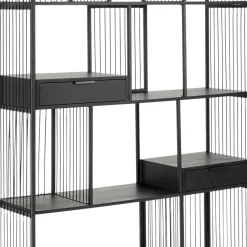 Online Wandkast Bologna Black 125x200cm Kasten|Tuinmeubelen