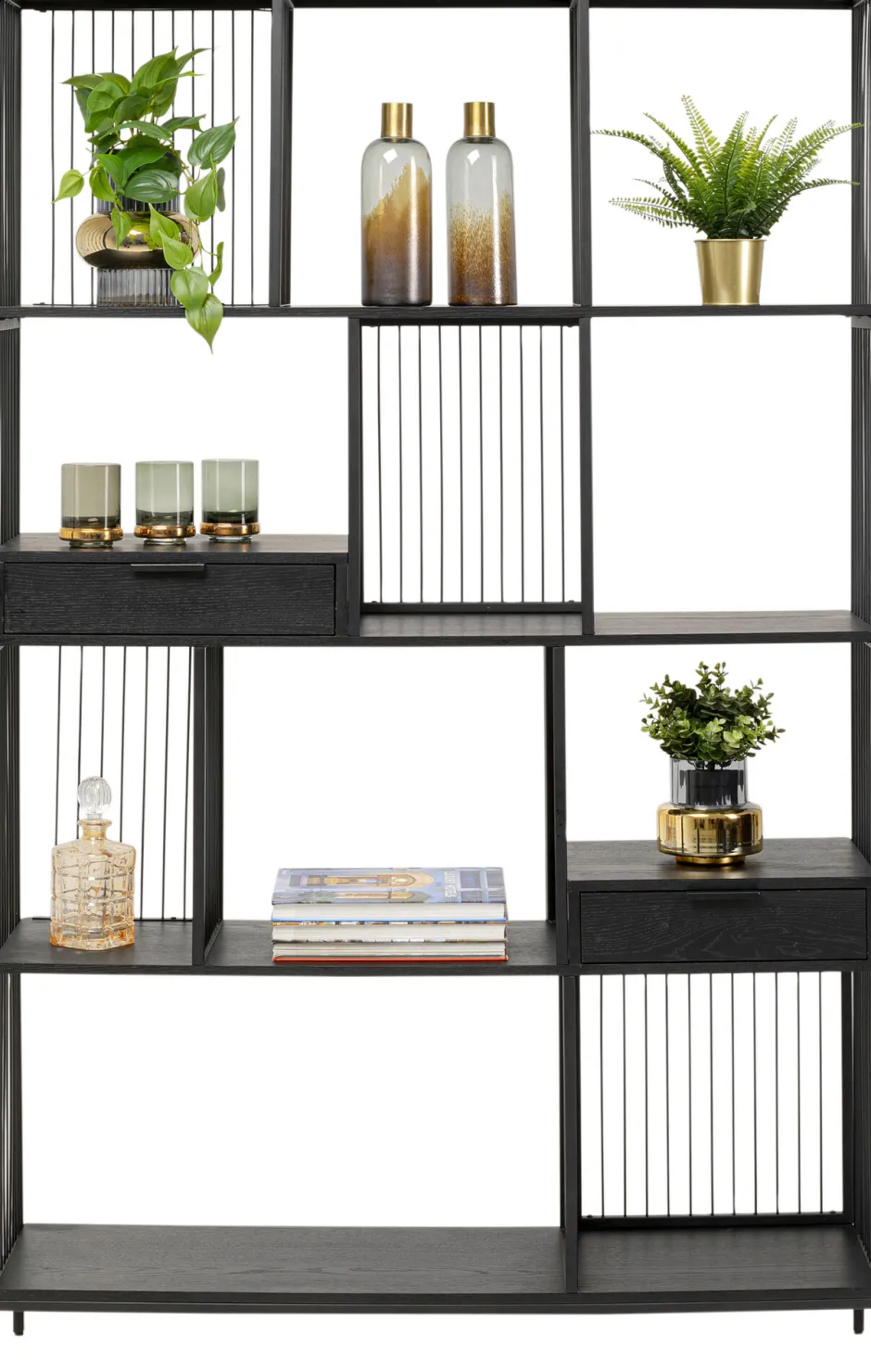 Online Wandkast Bologna Black 125x200cm Kasten|Tuinmeubelen