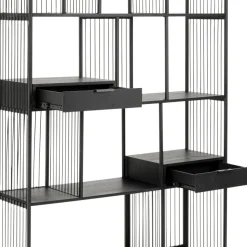 Online Wandkast Bologna Black 125x200cm Kasten|Tuinmeubelen