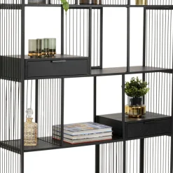 Online Wandkast Bologna Black 125x200cm Kasten|Tuinmeubelen