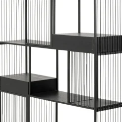 Online Wandkast Bologna Black 125x200cm Kasten|Tuinmeubelen