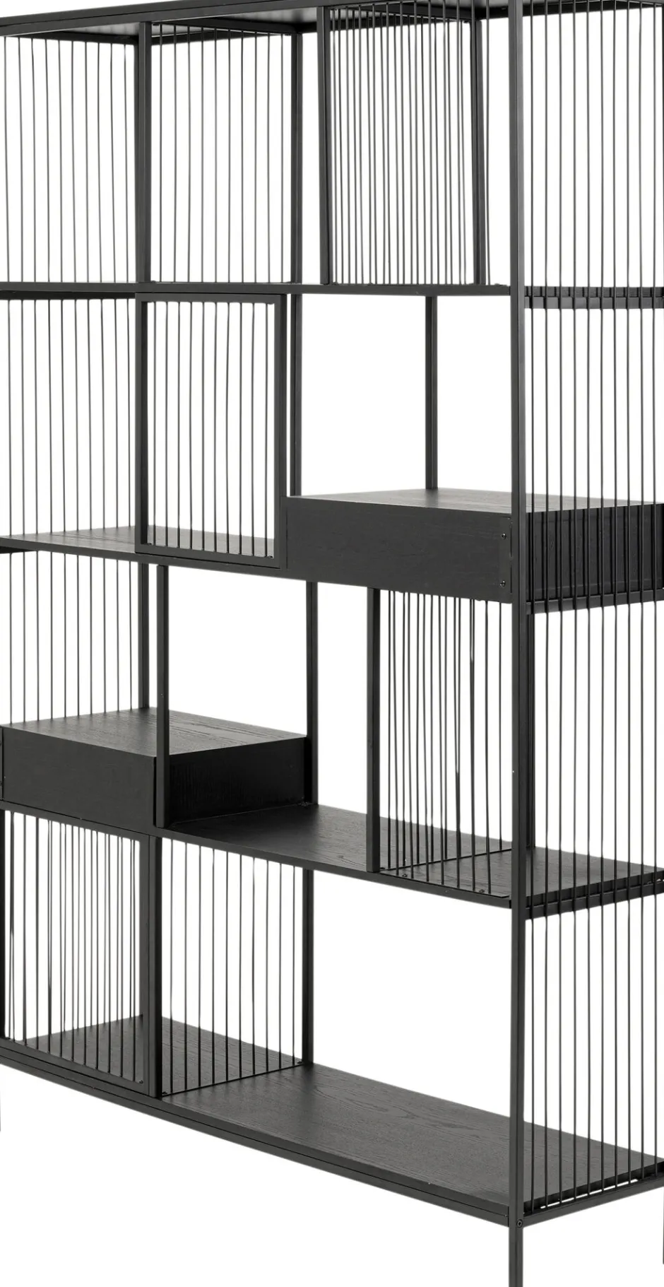 Online Wandkast Bologna Black 125x200cm Kasten|Tuinmeubelen