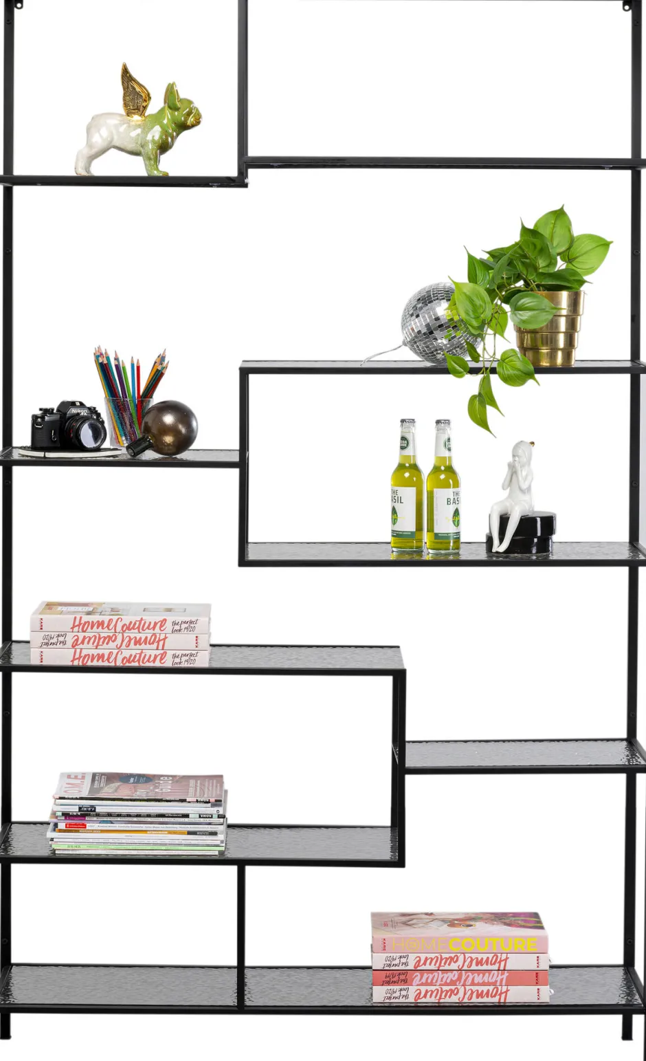 Outlet Wandkast Loft Black Bubble 115x195cm Kasten|Tuinmeubelen