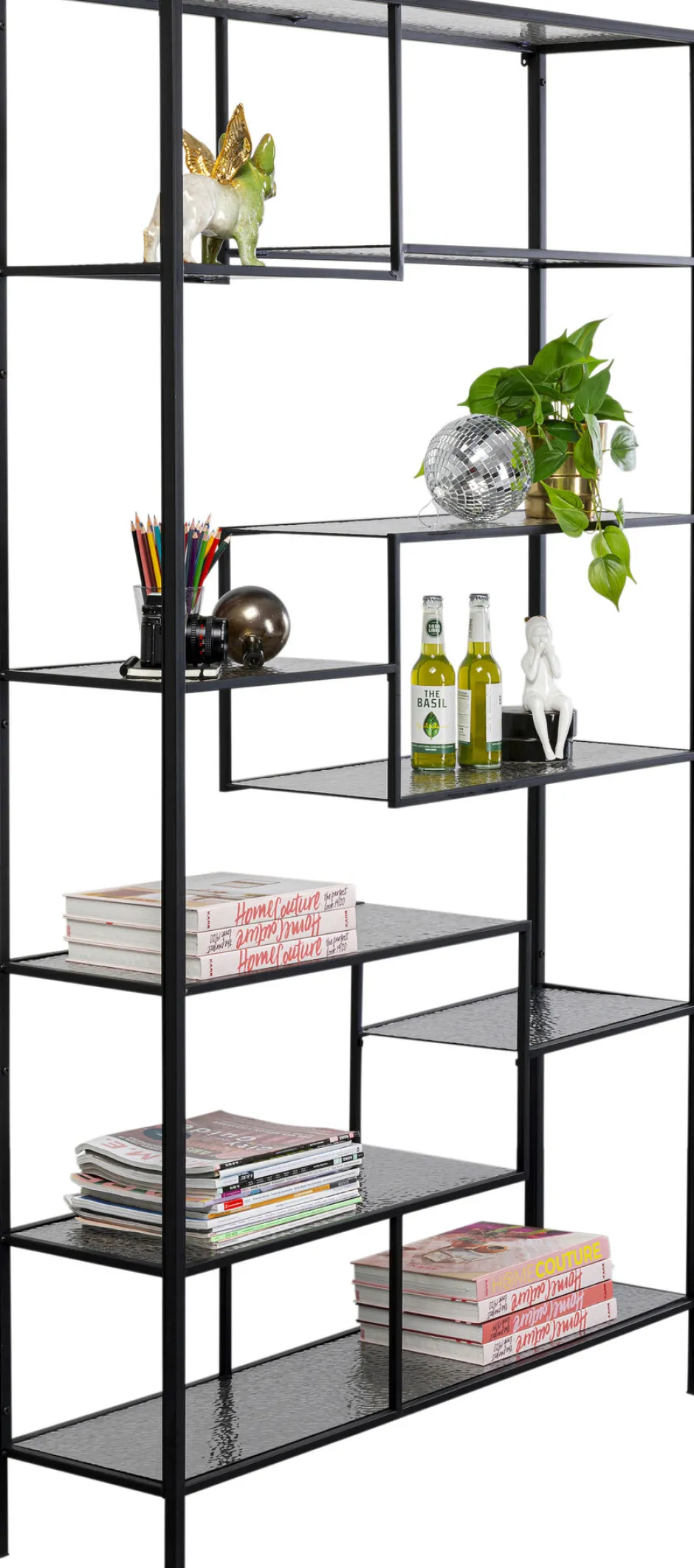 Outlet Wandkast Loft Black Bubble 115x195cm Kasten|Tuinmeubelen