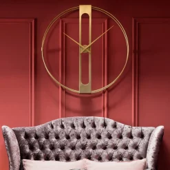 Best Wandklok Clip Goud Ø107cm Woondecoratie|Kasten