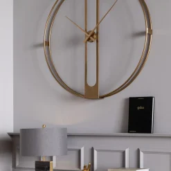 Best Wandklok Clip Goud Ø107cm Woondecoratie|Kasten