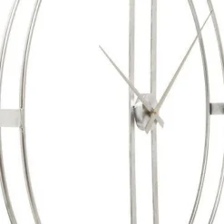 Sale Wandklok Clip Zilver Ø60cm Woondecoratie|Tuinmeubelen