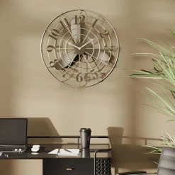 Store Wandklok Fan Blade Ø61cm Woondecoratie|Kasten
