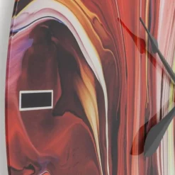 Shop Wandklok Glas Chaos Fire Ø80cm Woondecoratie|Kasten