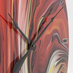 Shop Wandklok Glas Chaos Fire Ø80cm Woondecoratie|Kasten