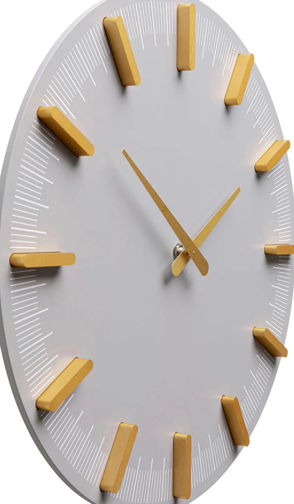 Online Wandklok John Grey 40cm Woondecoratie|Kasten