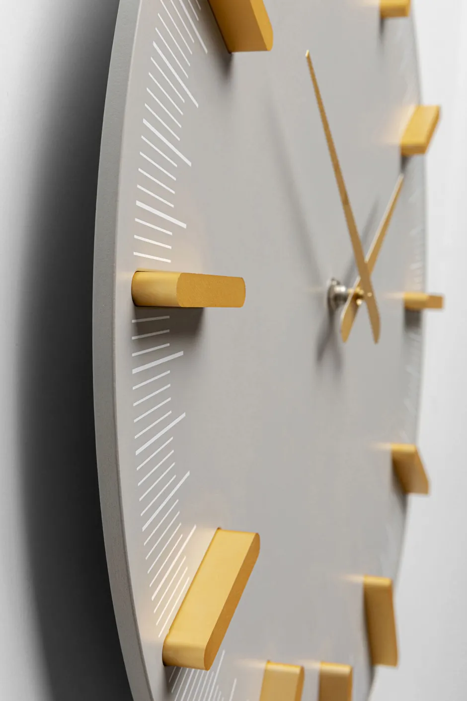 Online Wandklok John Grey 40cm Woondecoratie|Kasten
