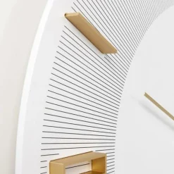 Cheap Wandklok Leonardo Wit-Goud Woondecoratie|Kasten