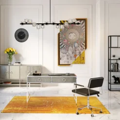 Sale Wandklok Leonardo Zwart-Goud 50cm Woondecoratie|Kasten